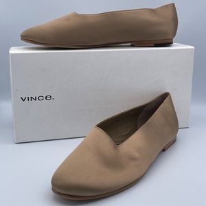 Vince Women's Shoe Maxwell 2 Fawn Ballet Flat Size 8.5 M US